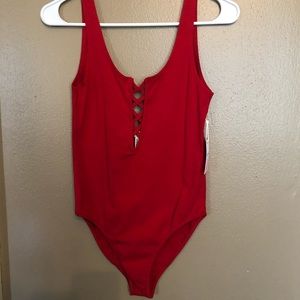 Forever 21 Red Bodysuit
